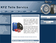 Tablet Screenshot of kfz-teile-service.de